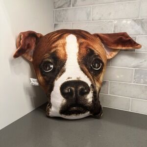BOXER Dog Faced Pillow